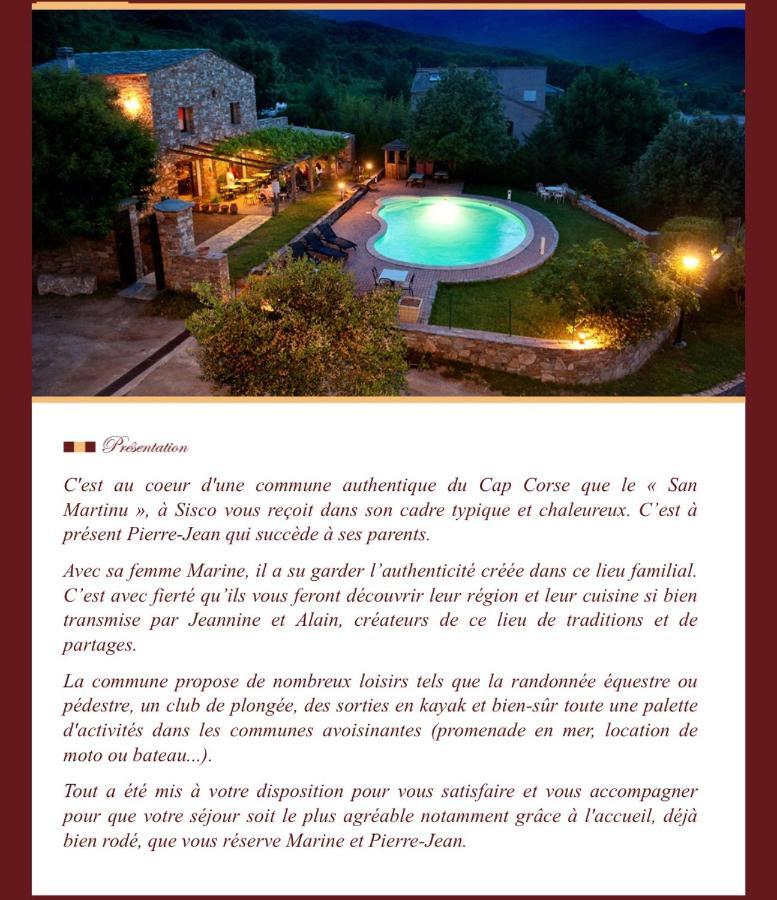 Ferme U San Martinu Bed & Breakfast Sisco Ngoại thất bức ảnh